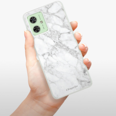 Silikonový obal iSaprio - Motorola Moto G54 5G - SilverMarble 14
