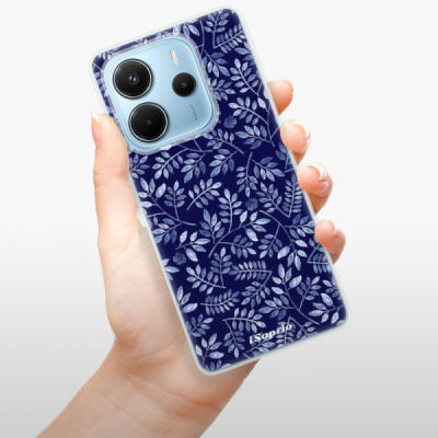 Silikonový obal iSaprio - Xiaomi Redmi Note 14 4G - Blue Leaves 05