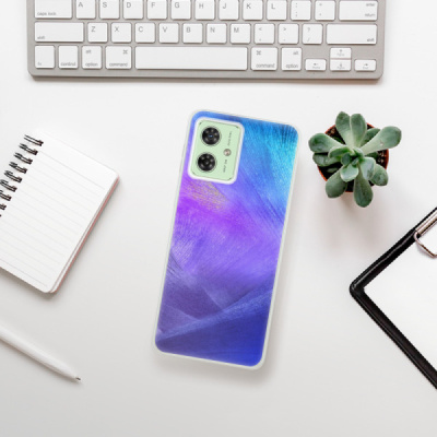 Silikonový obal iSaprio - Motorola Moto G54 5G - Purple Feathers