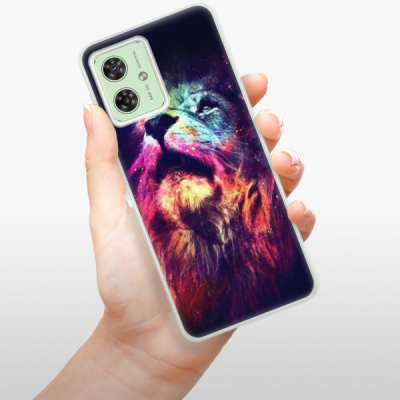 Silikonový obal iSaprio - Motorola Moto G54 5G - Lion in Colors