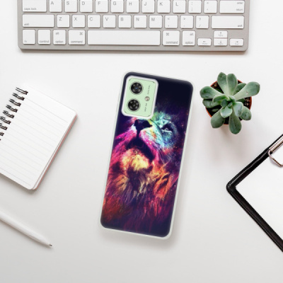 Silikonový obal iSaprio - Motorola Moto G54 5G - Lion in Colors