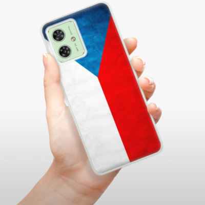 Silikonový obal iSaprio - Motorola Moto G54 5G - Czech Flag
