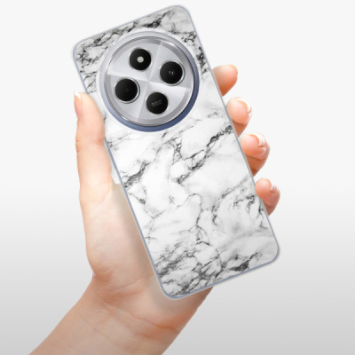 Silikonový obal iSaprio - Xiaomi Redmi 14C / Poco C75 - White Marble 01