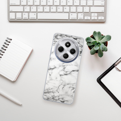 Silikonový obal iSaprio - Xiaomi Redmi 14C / Poco C75 - White Marble 01