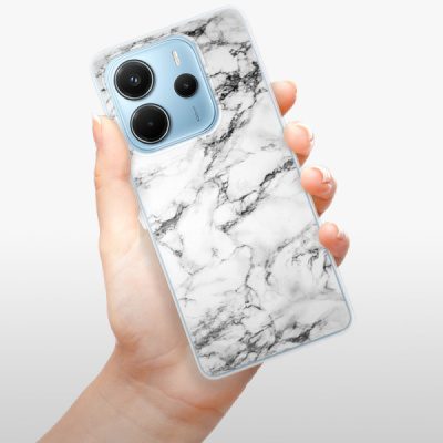 Silikonový obal iSaprio - Xiaomi Redmi Note 14 4G - White Marble 01
