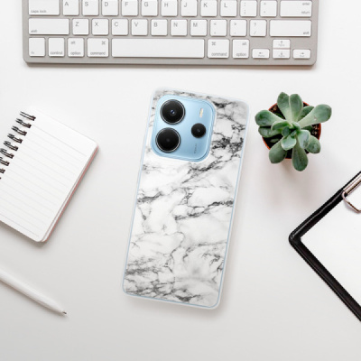 Silikonový obal iSaprio - Xiaomi Redmi Note 14 4G - White Marble 01