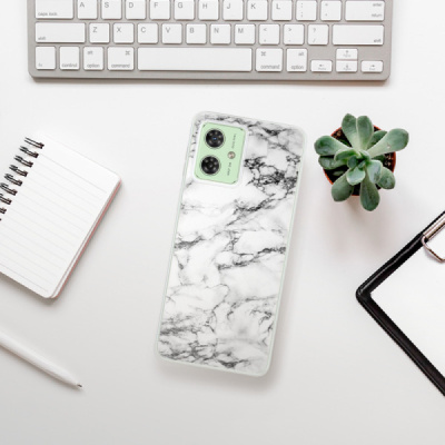 Silikonový obal iSaprio - Motorola Moto G54 5G - White Marble 01