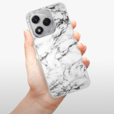 Silikonový obal iSaprio - Honor 400 Lite - White Marble 01