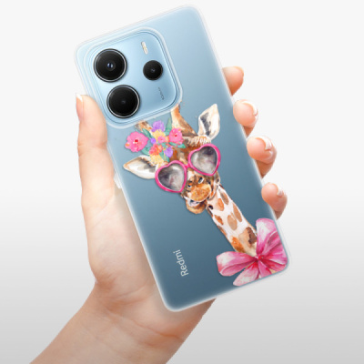 Silikonový obal iSaprio - Xiaomi Redmi Note 14 4G - Lady Giraffe