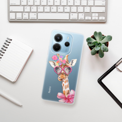 Silikonový obal iSaprio - Xiaomi Redmi Note 14 4G - Lady Giraffe