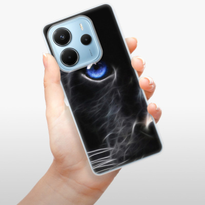 Silikonový obal iSaprio - Xiaomi Redmi Note 14 4G - Black Puma