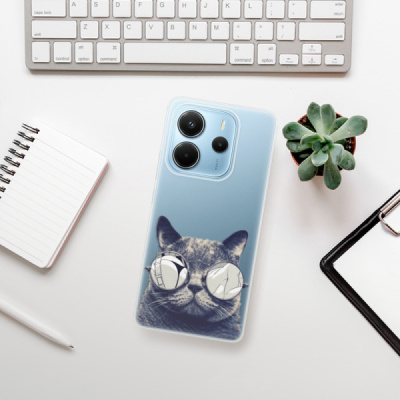 Silikonový obal iSaprio - Xiaomi Redmi Note 14 4G - Crazy Cat 01