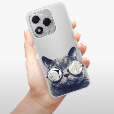 Silikonový obal iSaprio - Honor 400 Lite - Crazy Cat 01