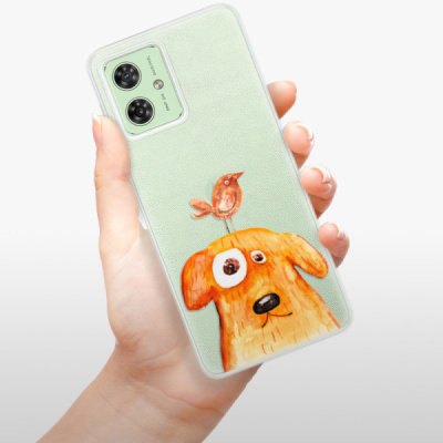Silikonový obal iSaprio - Motorola Moto G54 5G - Dog And Bird