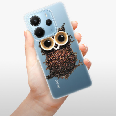 Silikonový obal iSaprio - Xiaomi Redmi Note 14 4G - Owl And Coffee
