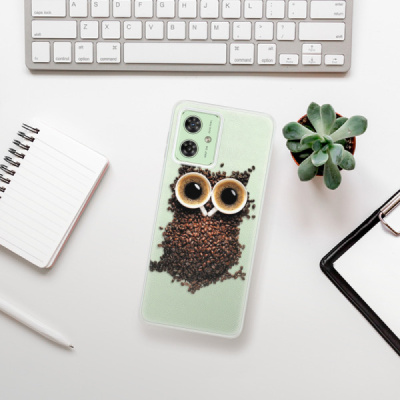 Silikonový obal iSaprio - Motorola Moto G54 5G - Owl And Coffee