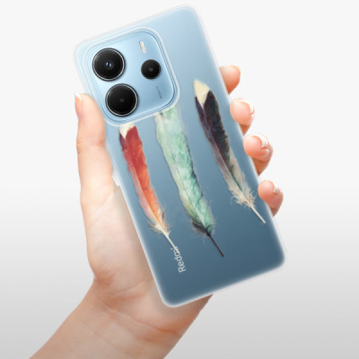 Silikonový obal iSaprio - Xiaomi Redmi Note 14 4G - Three Feathers