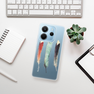 Silikonový obal iSaprio - Xiaomi Redmi Note 14 4G - Three Feathers