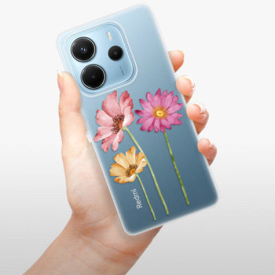 Silikonový obal iSaprio - Xiaomi Redmi Note 14 4G - Three Flowers
