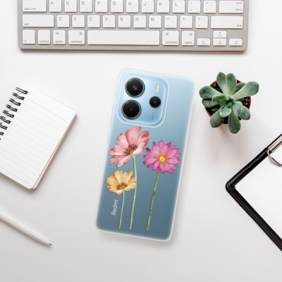 Silikonový obal iSaprio - Xiaomi Redmi Note 14 4G - Three Flowers