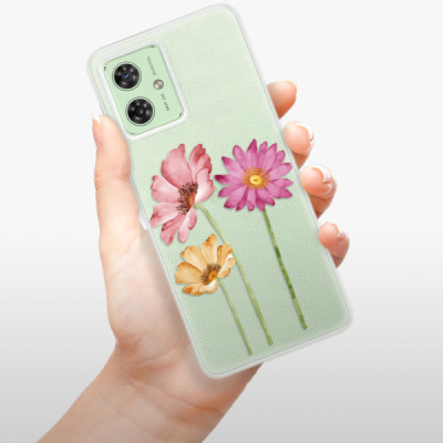Silikonový obal iSaprio - Motorola Moto G54 5G - Three Flowers