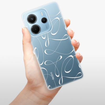 Silikonový obal iSaprio - Xiaomi Redmi Note 14 4G - Fancy - white