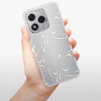 Silikonový obal iSaprio - Honor 400 Lite - Fancy - white