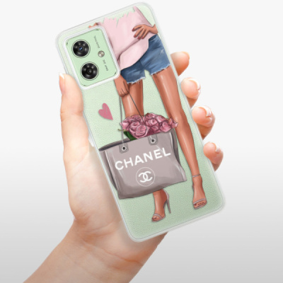 Silikonový obal iSaprio - Motorola Moto G54 5G - Fashion Bag