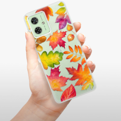 Silikonový obal iSaprio - Motorola Moto G54 5G - Autumn Leaves 01