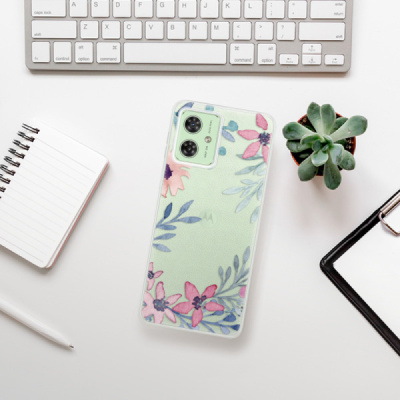 Silikonový obal iSaprio - Motorola Moto G54 5G - Leaves and Flowers