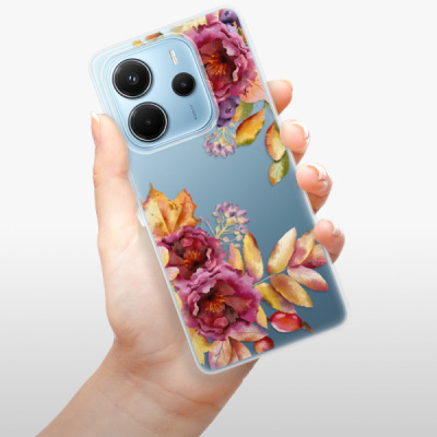Silikonový obal iSaprio - Xiaomi Redmi Note 14 4G - Fall Flowers