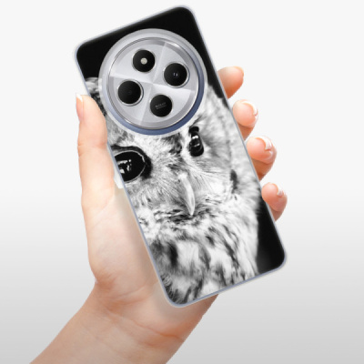 Silikonový obal iSaprio - Xiaomi Redmi 14C / Poco C75 - BW Owl
