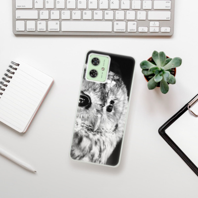 Silikonový obal iSaprio - Motorola Moto G54 5G - BW Owl