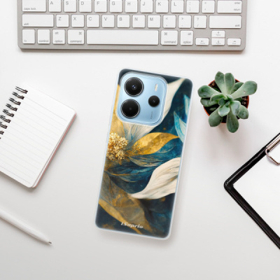 Silikonový obal iSaprio - Xiaomi Redmi Note 14 4G - Gold Petals