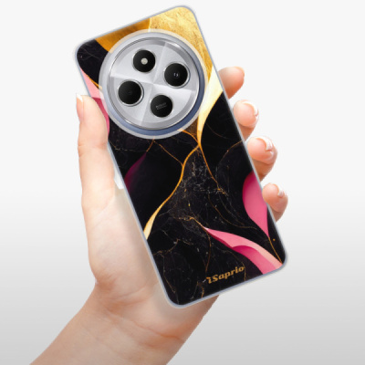 Silikonový obal iSaprio - Xiaomi Redmi 14C / Poco C75 - Gold Pink Marble