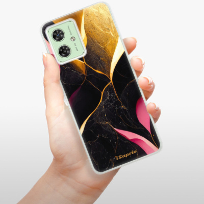Silikonový obal iSaprio - Motorola Moto G54 5G - Gold Pink Marble