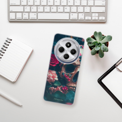 Silikonový obal iSaprio - Xiaomi Redmi 14C / Poco C75 - Skull in Roses