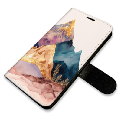 Flip pouzdro iSaprio na mobil Motorola Moto G54 5G - Beautiful Mountains s kapsičkami na karty