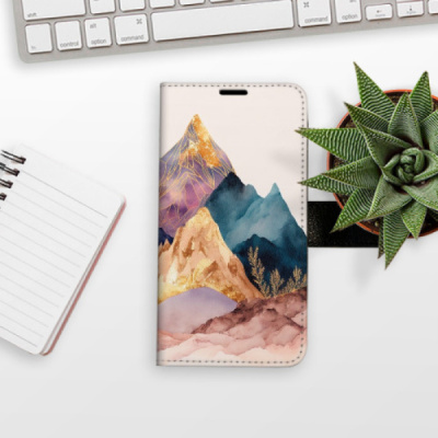 Flip pouzdro iSaprio na mobil Motorola Moto G54 5G - Beautiful Mountains s kapsičkami na karty