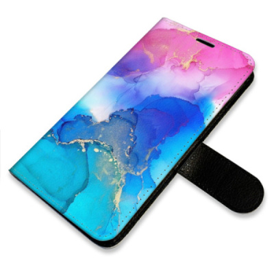 Flip pouzdro iSaprio na mobil Honor 400 Lite - BluePink Paint s kapsičkami na karty