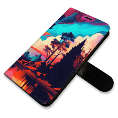 Flip pouzdro iSaprio na mobil Honor 400 Lite - Colorful Mountains 02 s kapsičkami na karty