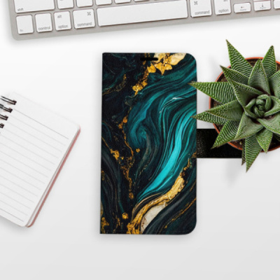 Flip pouzdro iSaprio na mobil Motorola Moto G54 5G - Dark Paint s kapsičkami na karty