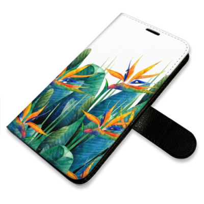 Flip pouzdro iSaprio na mobil Xiaomi Redmi Note 14 4G - Exotic Flowers 02 s kapsičkami na karty