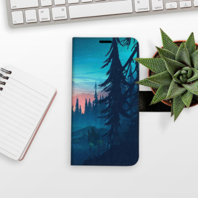 Flip pouzdro iSaprio na mobil Xiaomi Redmi 14C / Poco C75 - Magical Landscape s kapsičkami na karty