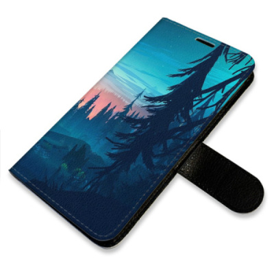 Flip pouzdro iSaprio na mobil Motorola Moto G54 5G - Magical Landscape s kapsičkami na karty