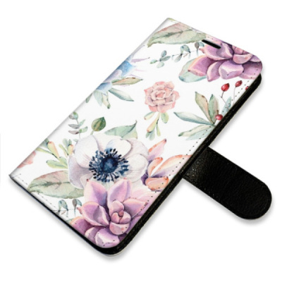 Flip pouzdro iSaprio na mobil Xiaomi Redmi 14C / Poco C75 - Succulents Pattern s kapsičkami na karty