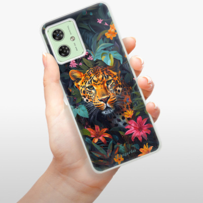 Silikonový obal iSaprio - Motorola Moto G54 5G - Flower Jaguar