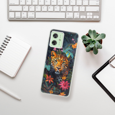 Silikonový obal iSaprio - Motorola Moto G54 5G - Flower Jaguar