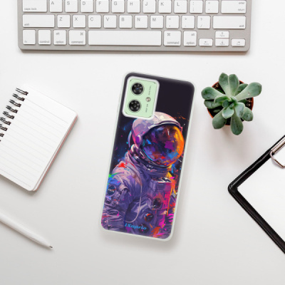 Silikonový obal iSaprio - Motorola Moto G54 5G - Neon Astronaut