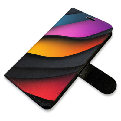 Flip pouzdro iSaprio na mobil Xiaomi Redmi Note 14 4G - Color Waves s kapsičkami na karty
